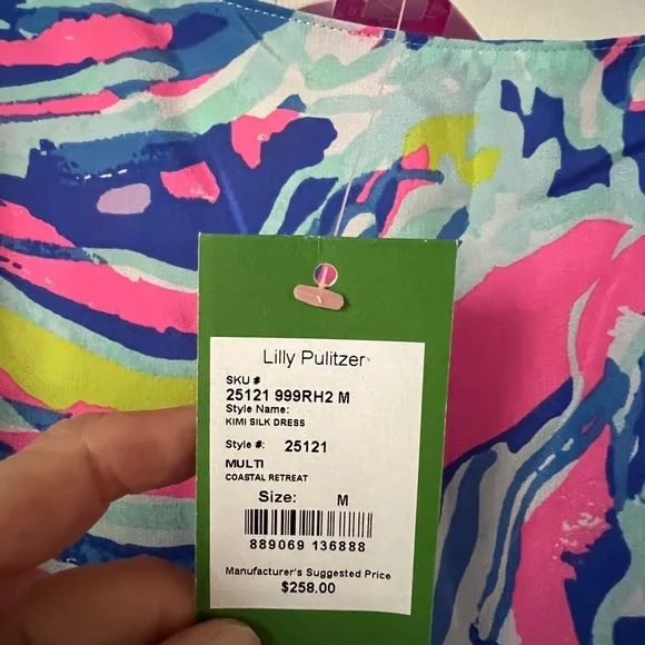 Lilly Pulitzer Kiki Silk Trapeze Size M NWT - Picture 3 of 4